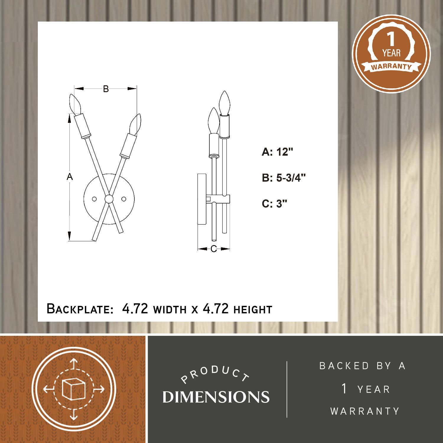 Warwick Candelabra Wall Sconce Wall Light
