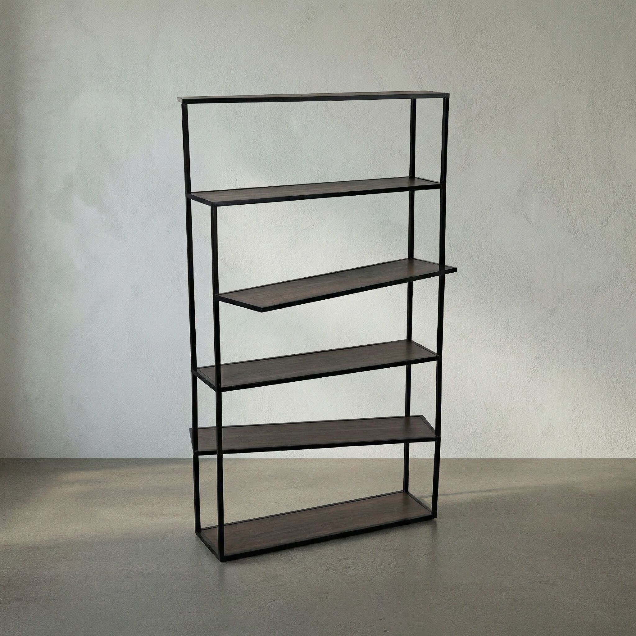 Verso Matte Black Bookcase