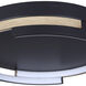 Azria LED 15 inch Matte Black Flush Mount Ceiling Light