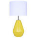 Persei 25 inch 100.00 watt Mustard Yellow and Chrome Table Lamp Portable Light