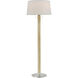 Origins 67 inch Sesame Floor Lamp Portable Light, Wooden & Brass, TA Illuminations