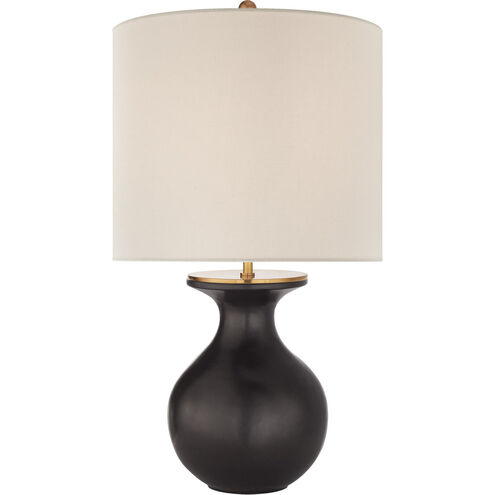 kate spade new york Albie 25.25 inch 60 watt Metallic Black Desk Lamp Portable Light, Small