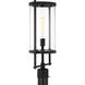 C&M by Chapman & Myers Eastham 1 Light 22.5 inch Textured Black Outdoor Post Lantern