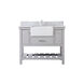 Clement 42 X 22 X 34 inch Grey Bathroom Vanity Cabinet