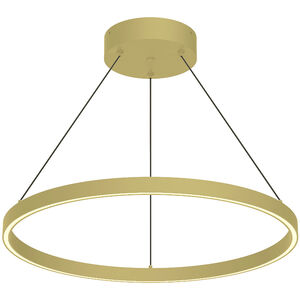 Cerchio 24 inch Brushed Gold Pendant Ceiling Light
