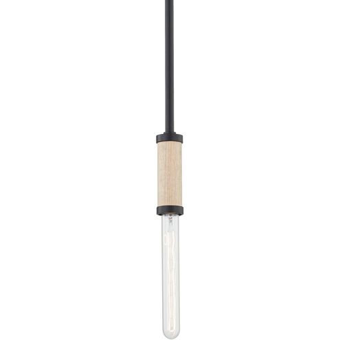 Cruiz 1 Light 2 inch Soft Black Pendant Ceiling Light