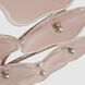 kate spade new york Leighton LED 32.5 inch Polished Nickel Flush Mount Ceiling Light in Blush Tinted Glass, Grande