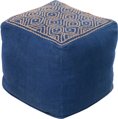 Signature 18 inch Navy Pouf