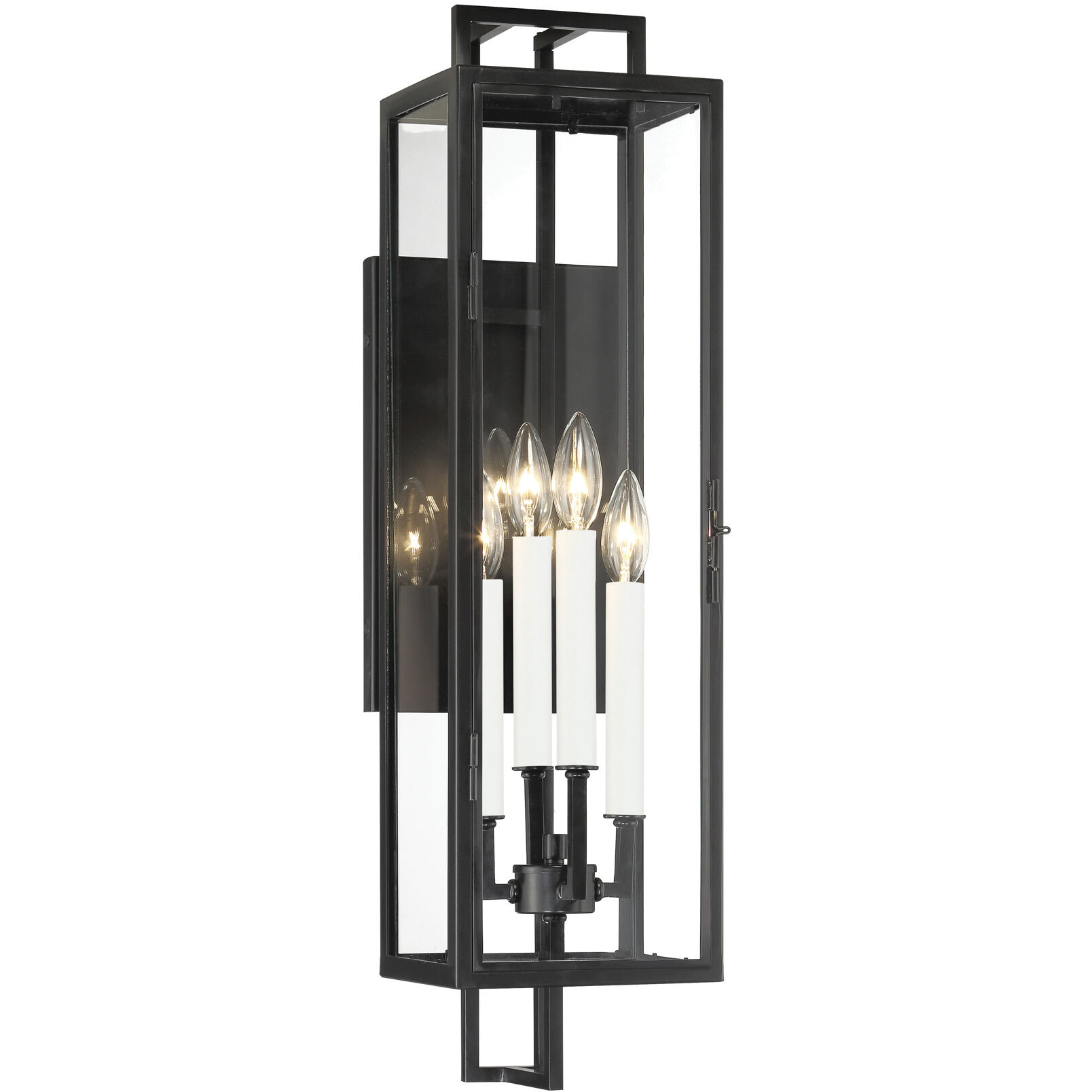 Knoll Road 4 Light 27.13 inch Coal Outdoor Wall Mount, Great Outdoors