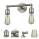Franklin Restoration Bare Bulb LED 11 inch Brushed Satin Nickel Bath Vanity Light Wall Light