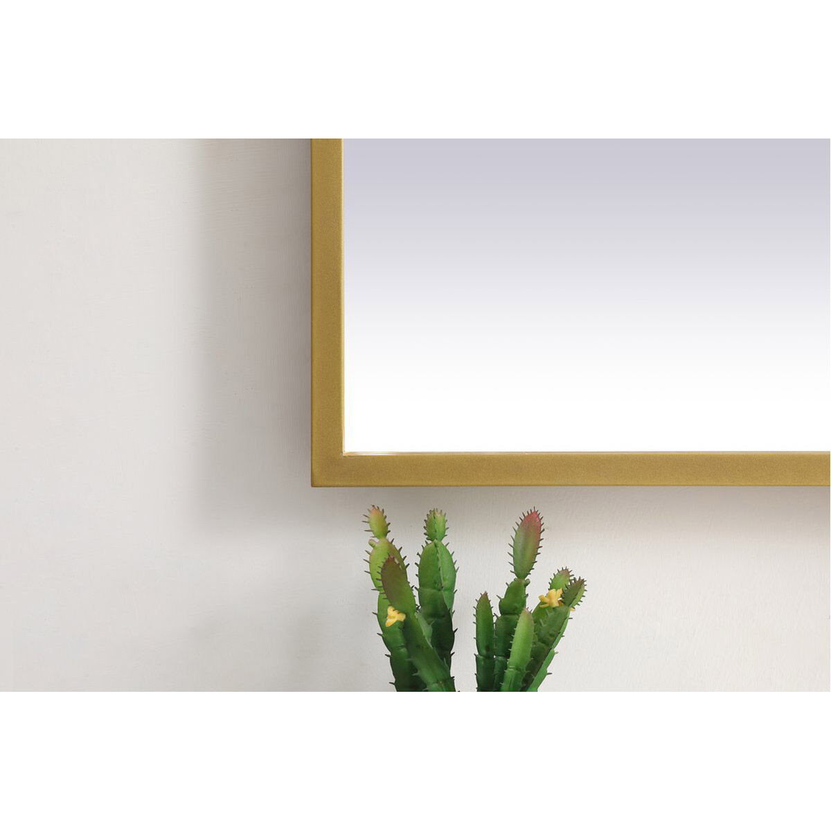 Pier 36 X 20 inch Brass LED Mirror