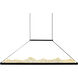 Himalayas LED 48 inch Black Chandelier Ceiling Light