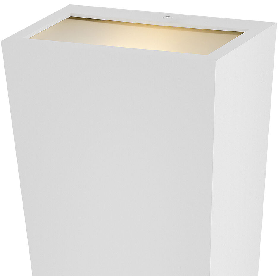 Coastal Elements Cruz LED 17 inch Textured White Outdoor Wall Mount Lantern