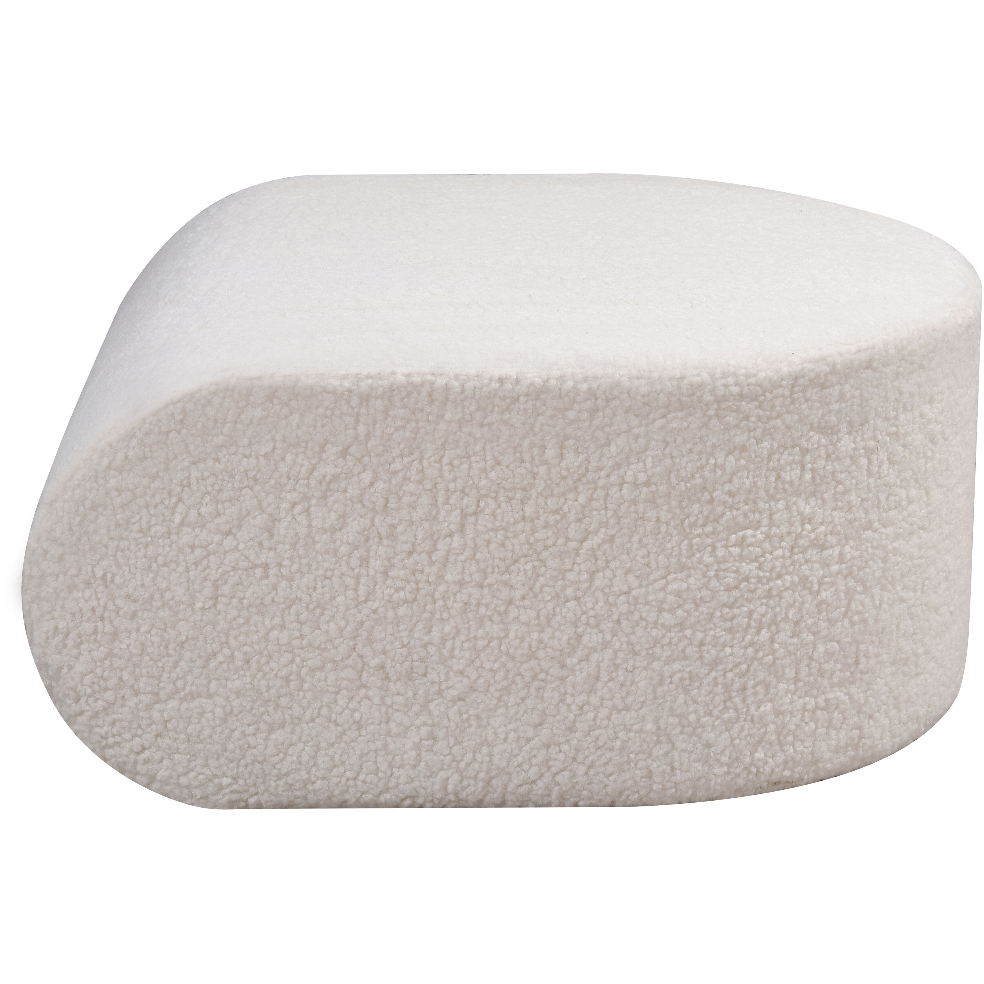 Keeler 13.5 inch White Pouf