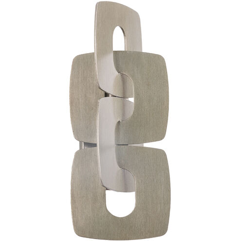 Trentino Wall Sconce Wall Light in Stria Silver Leaf