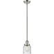 Franklin Restoration Bell 1 Light 5 inch Polished Nickel Mini Pendant Ceiling Light in Incandescent, Seedy, Franklin Restoration