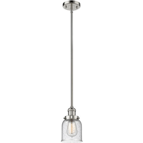 Franklin Restoration Bell 1 Light 5 inch Polished Nickel Mini Pendant Ceiling Light in Incandescent, Seedy, Franklin Restoration
