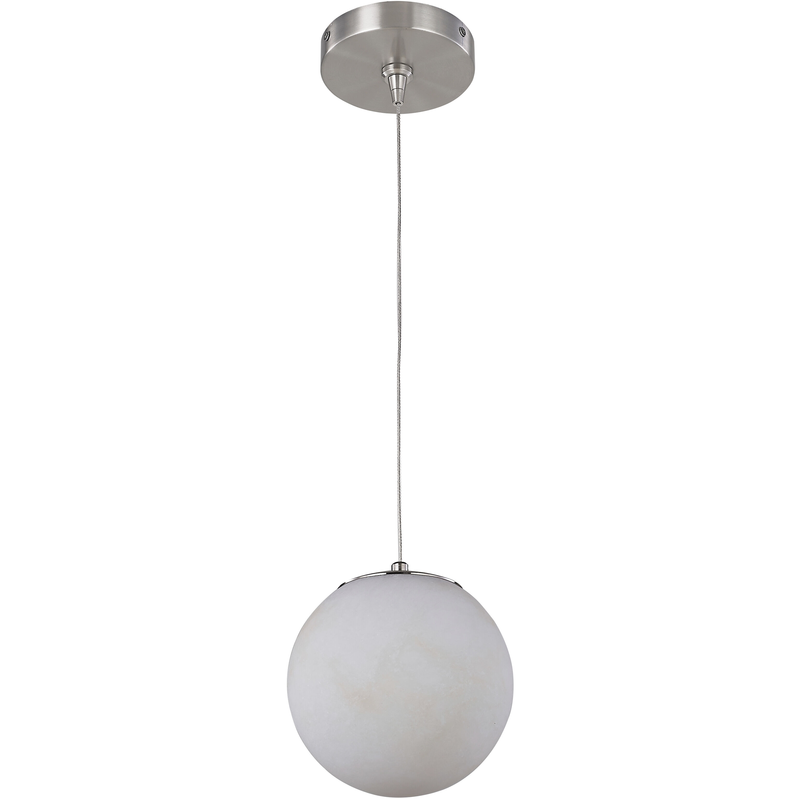 Stone LED 6 inch Brushed Nickel Pendant Ceiling Light