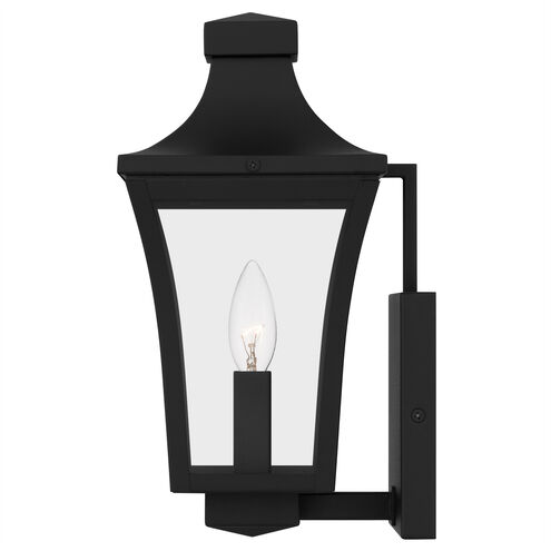 Quentin 1 Light 12 inch Earth Black Outdoor Wall Lantern, Small