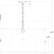 Matute 1 Light 17 inch Pewter Pendant Ceiling Light