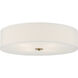 Mid Town LED 24 inch Antique Brushed Brass Flush Mount Ceiling Light