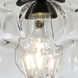 Bombay 1 Light Black Cord Pendant Ceiling Light