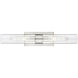 Ballston Urban 2 Light 24 inch Satin Nickel Bath Vanity Light Wall Light in Clear Glass