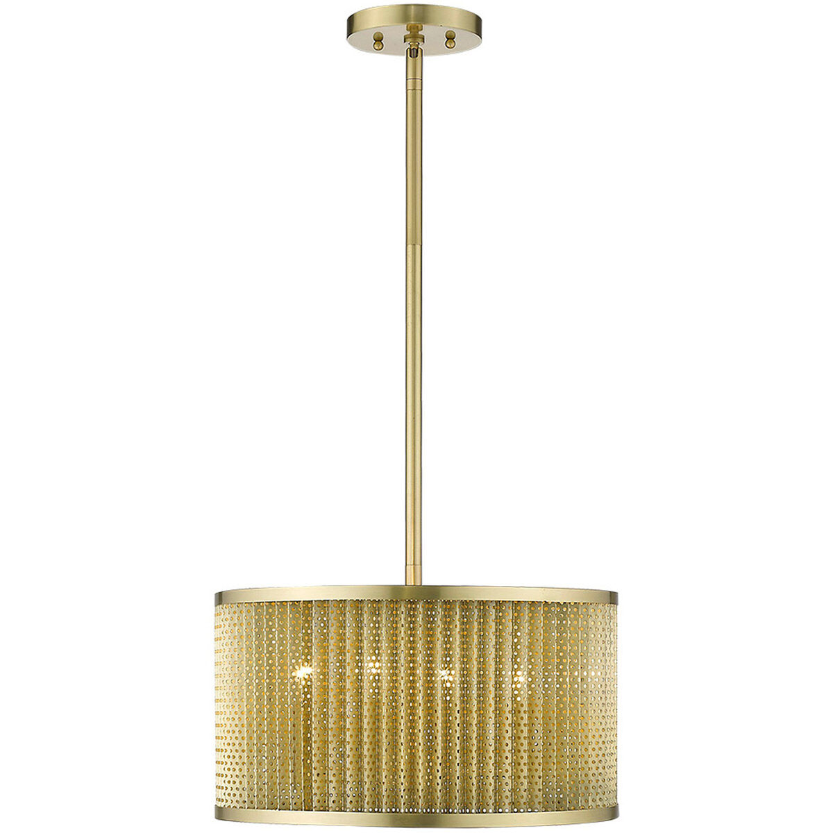 Basetti 4 Light 15 inch Gold Convertible Pendant Ceiling Light
