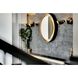 Floating 23.5 X 23.5 inch Gold Leaf and Black LED Wall Mirror
