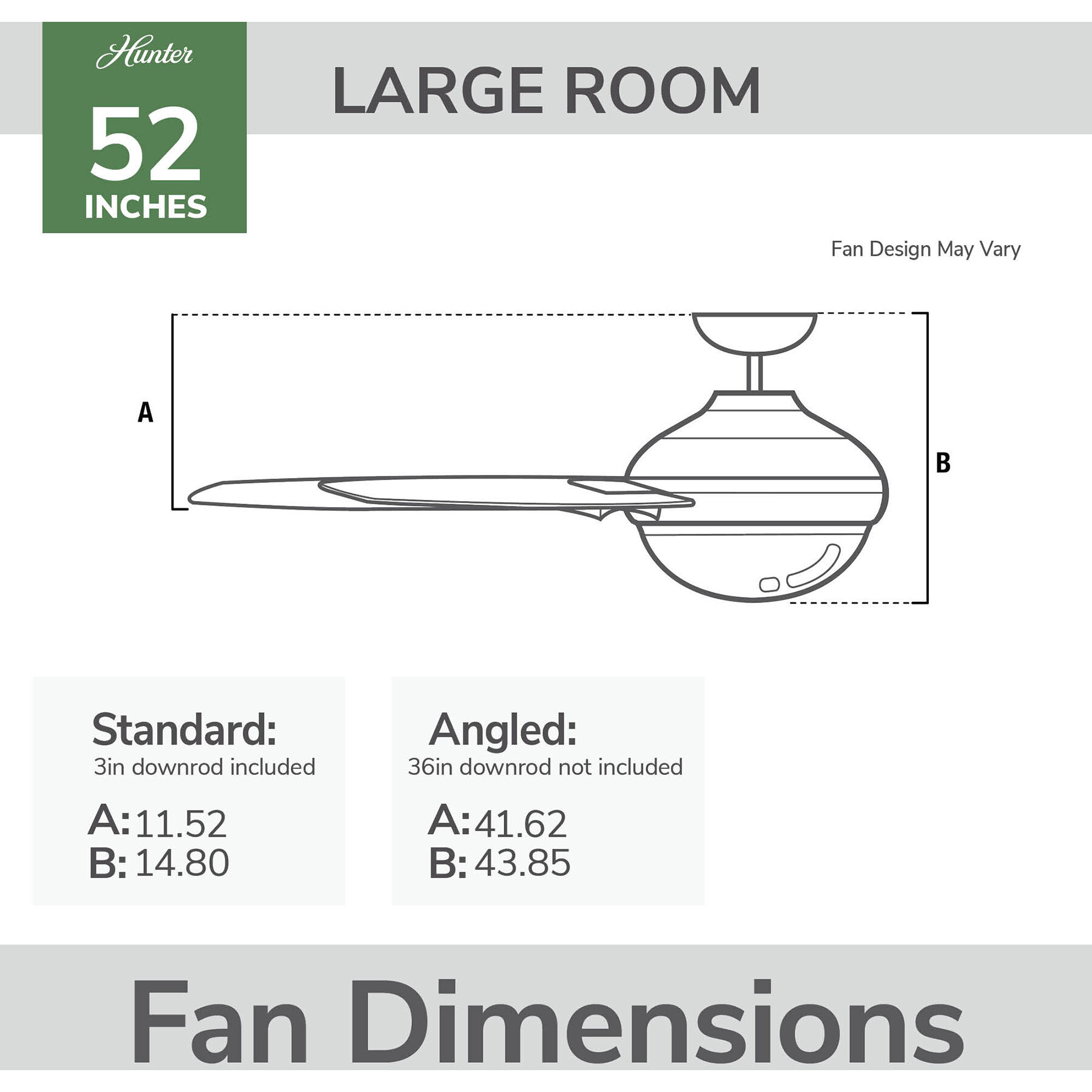 Fonthill 52 inch Brushed Nickel with Light Gray Oak Blades Ceiling Fan