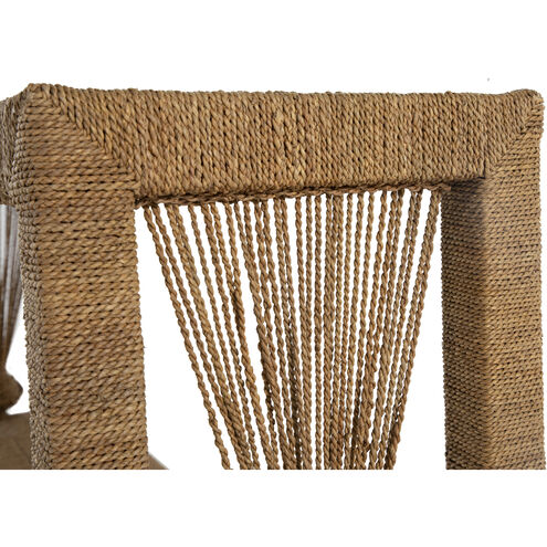 Hutch 70 X 18 inch Natural Seagrass / Tempered Glass Console Table