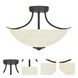 Montego 2 Light 16 inch Oil Rubbed Bronze Semi-Flush Ceiling Light