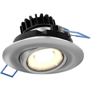 Scope Satin Nickel 8.00 watt LED Directional in Color Temperature Changing, Recessed Gimbal Light