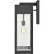 Angus 1 Light 26.25 inch Charcoal with Clear Outdoor Wall Sconce