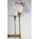 Waterford Blaze Tail Sconce Wall Light in Natural Brass