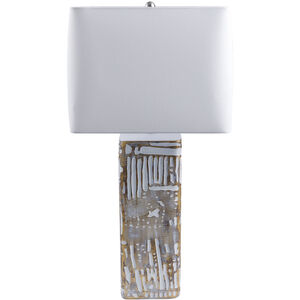 Nunda 26.75 inch 100 watt White Accent Table Lamp Portable Light