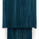 Cabaret Fringe 2 Light 10 inch Blue Wall Sconce Wall Light