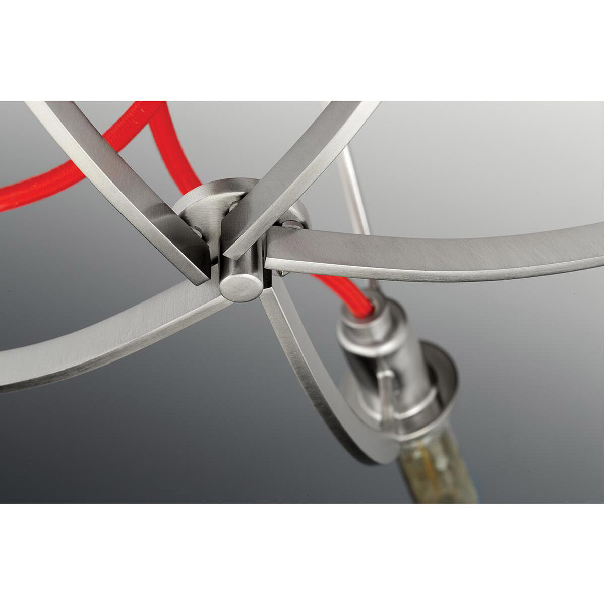 Fermi 3 Light 10 inch Brushed Nickel Pendant Ceiling Light, Design Series