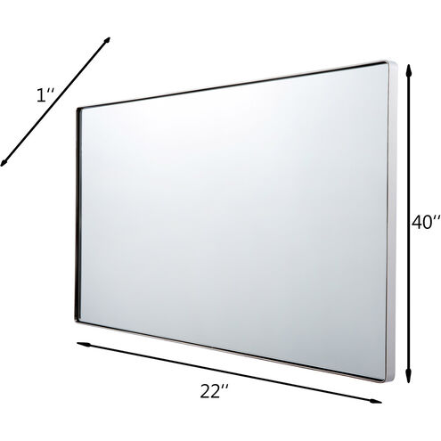 Kye 40 X 22 inch Polished Nickel Wall Mirror, Varaluz Casa