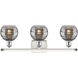 Ballston Rochester 3 Light 25.88 inch White Polished Chrome Bath Vanity Light Wall Light