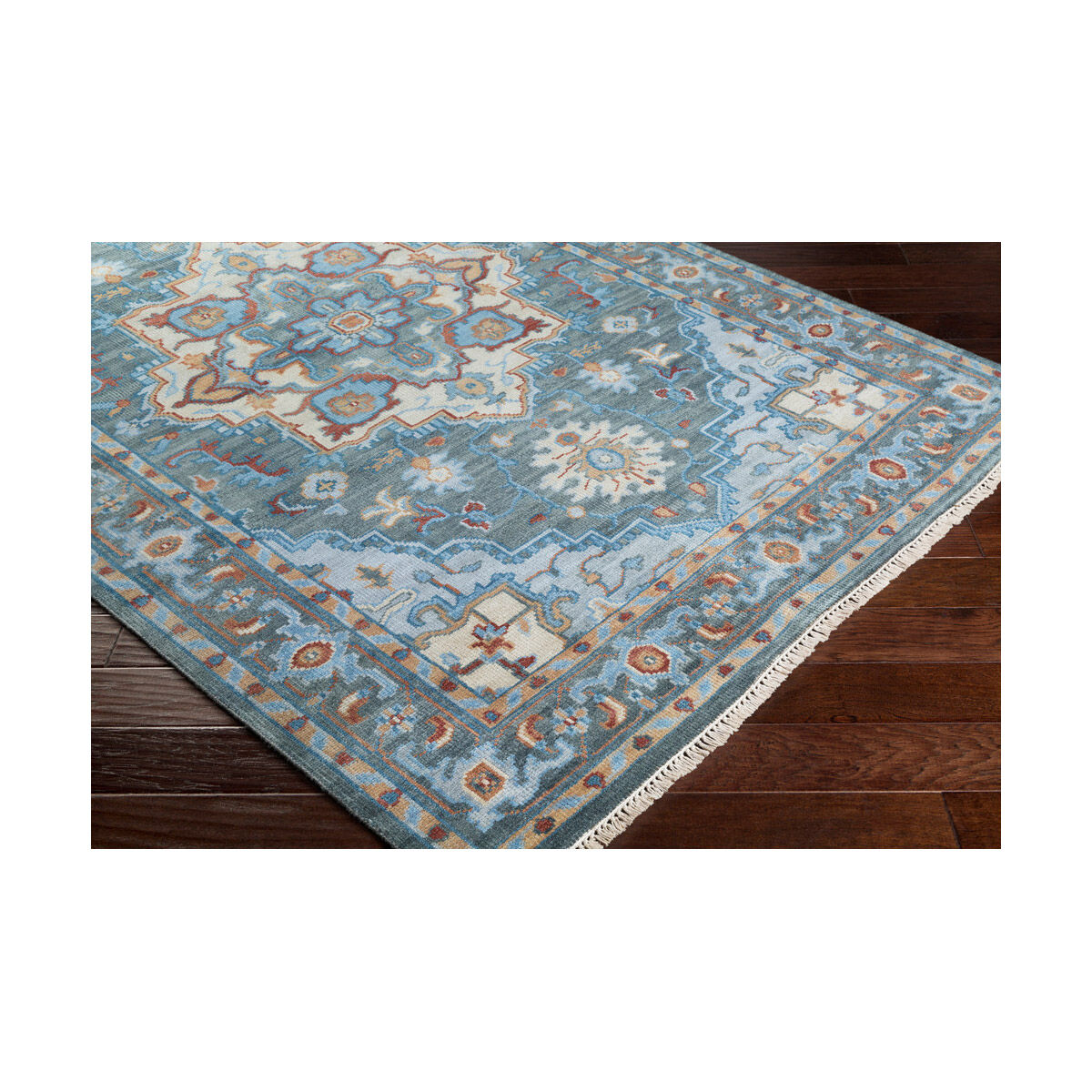 Elixir 108 X 72 inch Dark Green/Bright Blue/Sky Blue/Light Gray/Butter Rugs, Wool