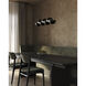 Void 41 inch Black Linear Pendant Ceiling Light