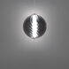 Swirly LED 9.9 inch Smoke Glass and Brushed Nickel Mini-Pendant Ceiling Light in 4000K