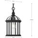 Dillard 1 Light 8 inch Textured Black Outdoor Hanging Lantern