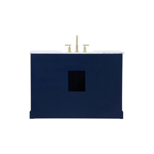 Franklin 48 X 22 X 35 inch Blue Bathroom Vanity Cabinet