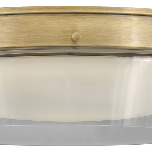 Demi LED 15.75 inch Heritage Brass Flush Mount Ceiling Light