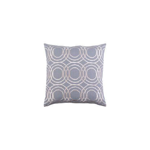 Ridgewood 20 X 20 inch Medium Gray and Cream Pillow