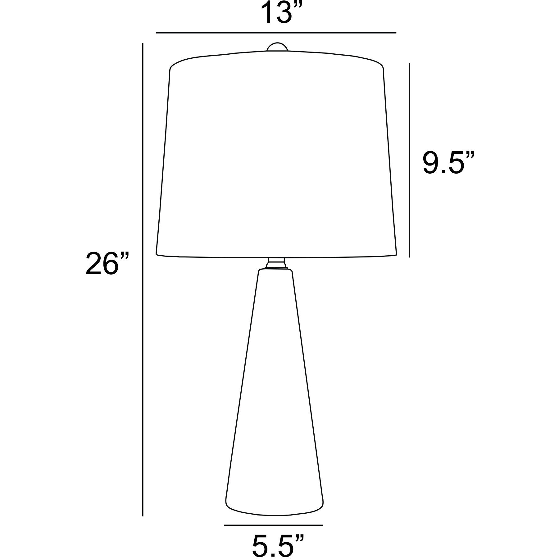 Pillan 24.25 inch 100.00 watt Brown Table Lamp Portable Light