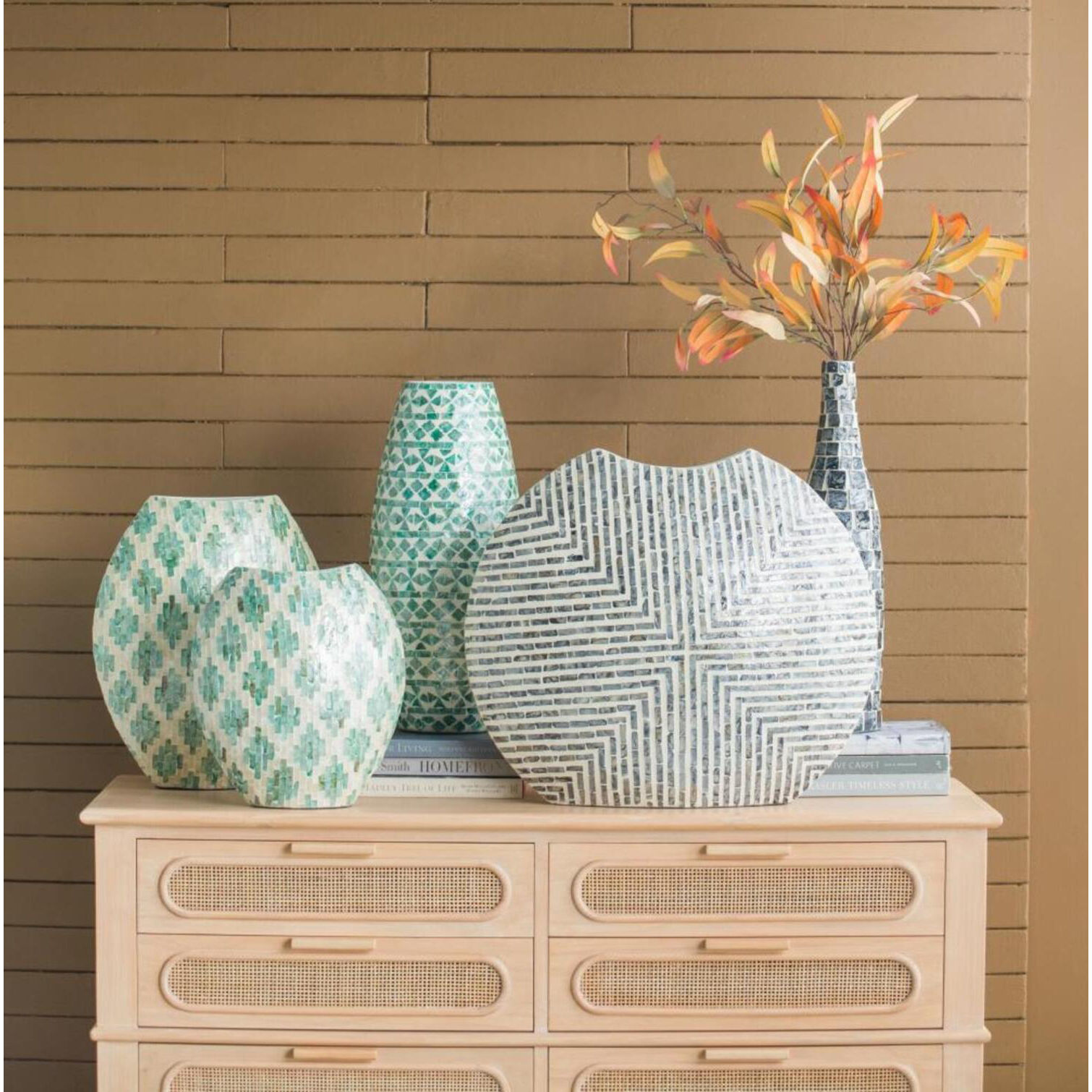 Diamond 13.8 X 5.9 inch Vase