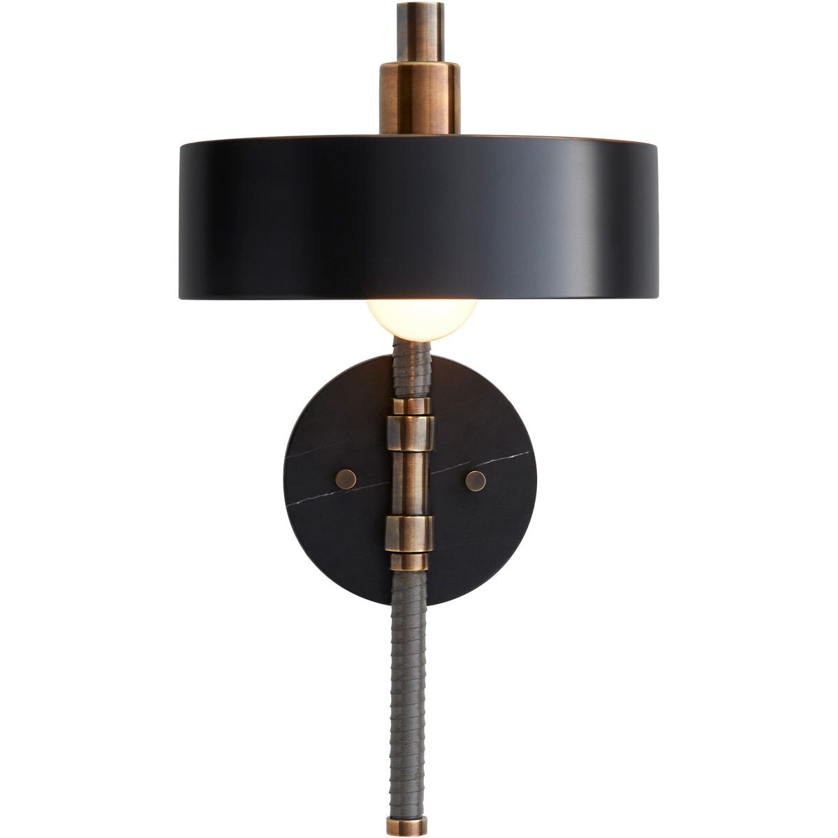 Aaron 1 Light 9.5 inch Bronze/Heritage Brass/Gray/Black Sconce Wall Light